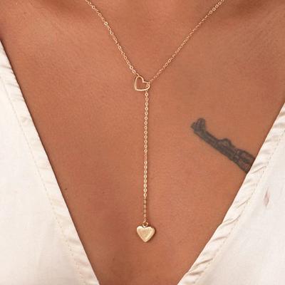 Náhrdelníky s přívěskem Nové Trendy Jednoduchý Malé Srdce Řetízek Choker Článkový Náhrdelník Dárek Pro Ženy Dívku Šperky Dárky Přívěsek