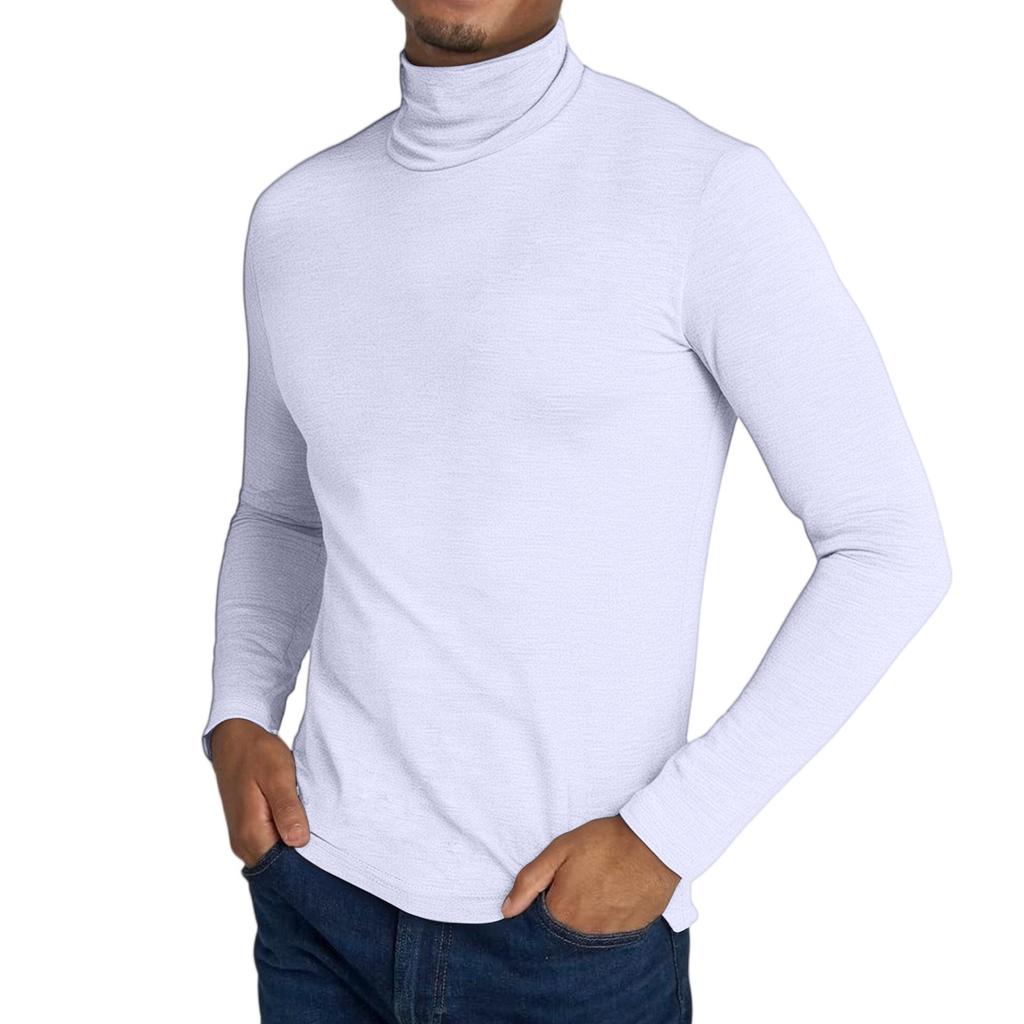 Men  Self-Cultivation Base Layer Shirt Middle Collar Long Sleeves T-Shirt