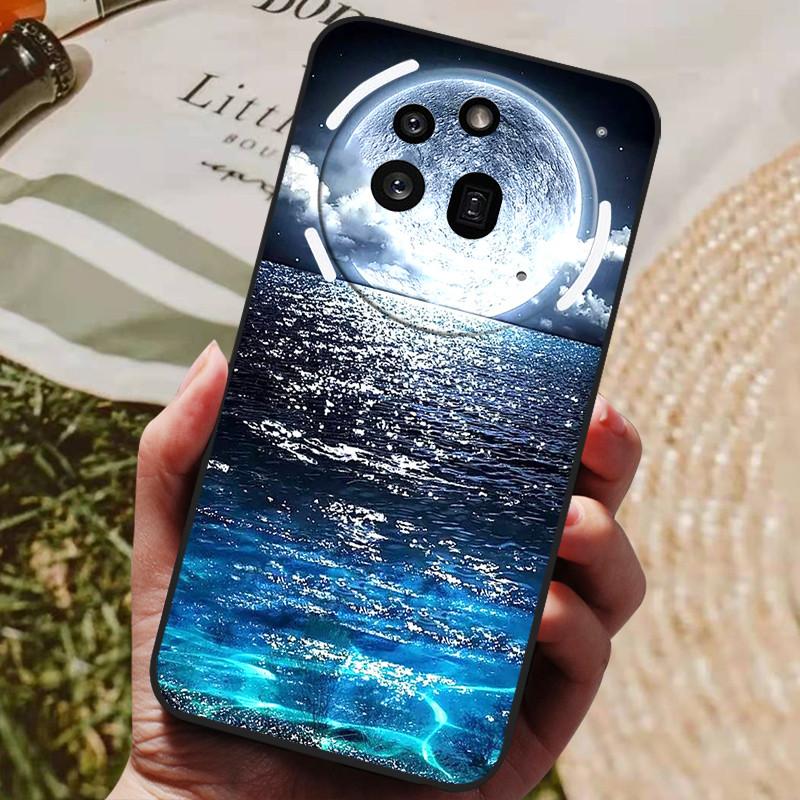 For Nothing Phone 3A Pro Case Phone3A Pro Cool Painted Silicone TPU Soft Cover for Nothing Phone 3A Pro A059P Cases Black Shells
