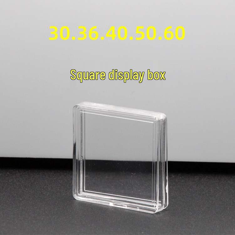 Przezroczyste Pudełko Ekspozycyjne Wielorozmiarowe na Cyrkonie do Zdobienia Paznokci, Sztabki Złota i Srebrne Monety