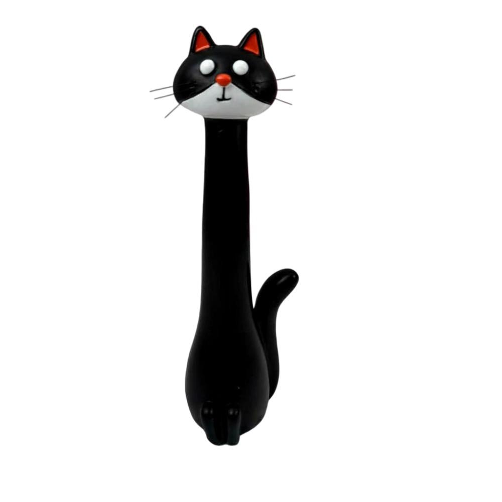 Funny Cat-shaped Vases Ornament Synthetic Resins Desk Decor Handcrafted Quirky Cat Vase Cute Cartoon Style Cat Figurine