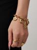 Spiral Sun & Bear Zirconia Multi-Pendant Necklace & Bracelet Set