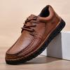 Mode Herren Echtleder Freizeitschuhe Vintage-Stil Herren Wanderschuhe Weiche Atmungsaktive Walking-Sneaker Klassische Schnür-Oxford-Schuhe