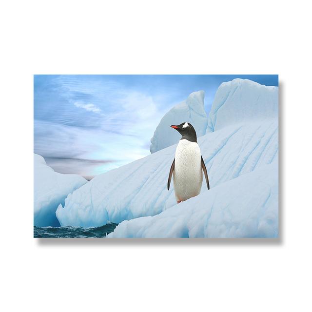 Modern Penguin Canvas Painting Wall Art Antarctic Creatures Animal Posters and Prints Wall Pictures for Living Room Decoration