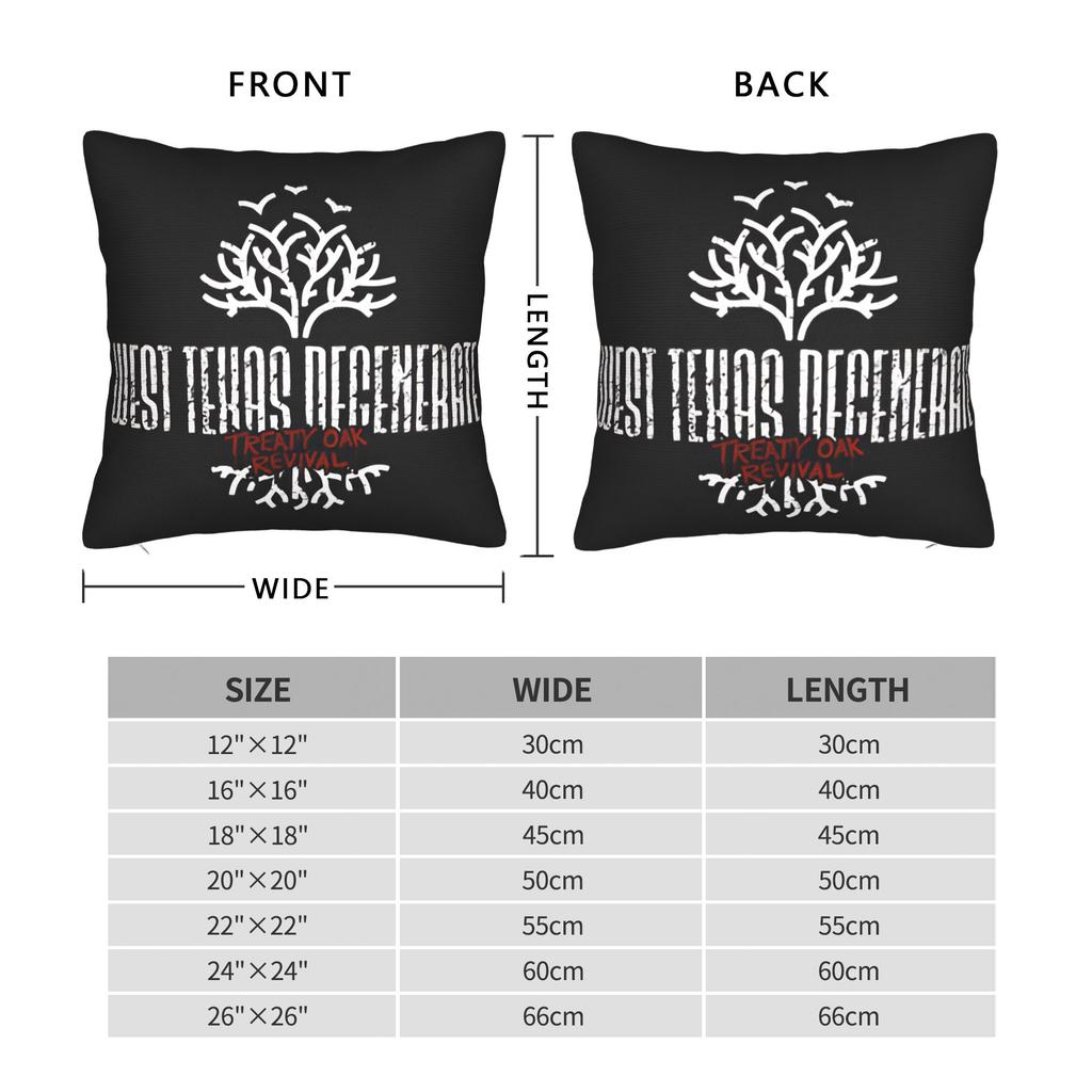 Country Music Band Treaty Oak Revival Pillow Cover Soft Cushion Cover Fashion Pillow Case For Sofa Car Home Decor