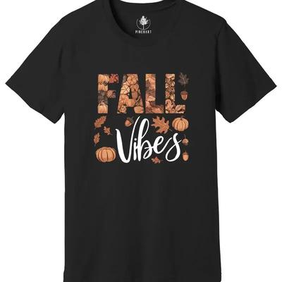 Fall Vibes Shirt Pumpkin Season Shirt Thanksgiving Tshirt Halloween Tee
