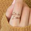 Custom Double Name Rings for Women Men Personalized Couple Ring Stainless Steel Jewelry Customized Heart Ring Wedding Gift 2026