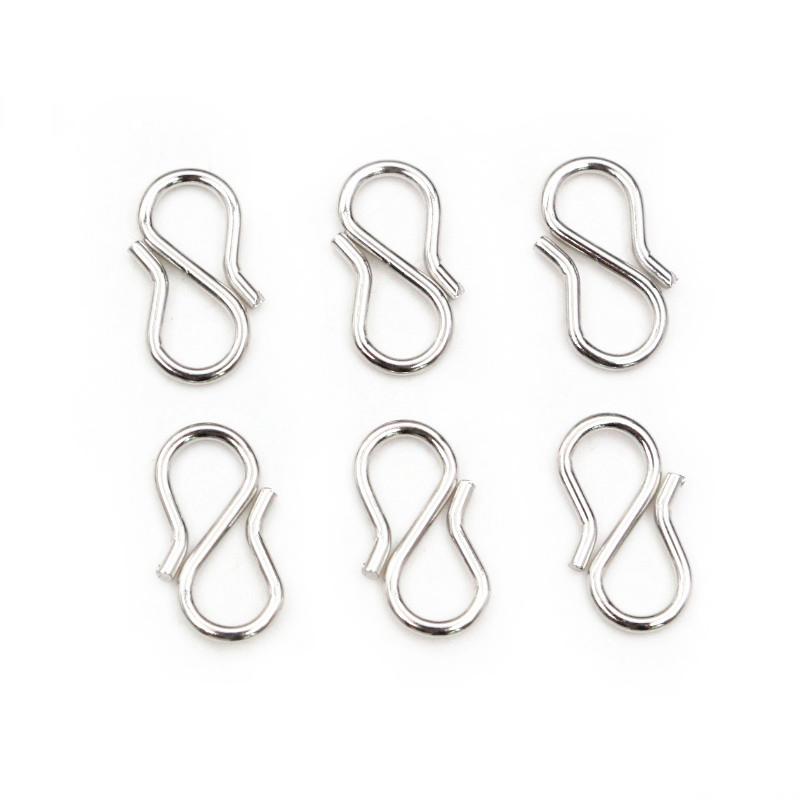 

50Pcs Stainless Steel Gold Color S Shape End Clasps Hooks Chain Connectors For Bracelet Necklace DIY Jewelry Making Supplies