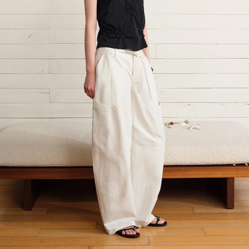 GREEN BELT Women's Loose Wide-Leg Cargo Pants