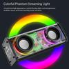 VAORLO 10W Transparentní Mecha bezdrátový Bluetooth reproduktor Zvuk Světlo Rytmus Subwoofer TWS Stereo Cyberpunk Music Center Volání handsfree