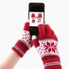 Men Student Full Fingers Gloves Christmas Snowflakes Gloves Unisex Gloves Korean Style Mittens