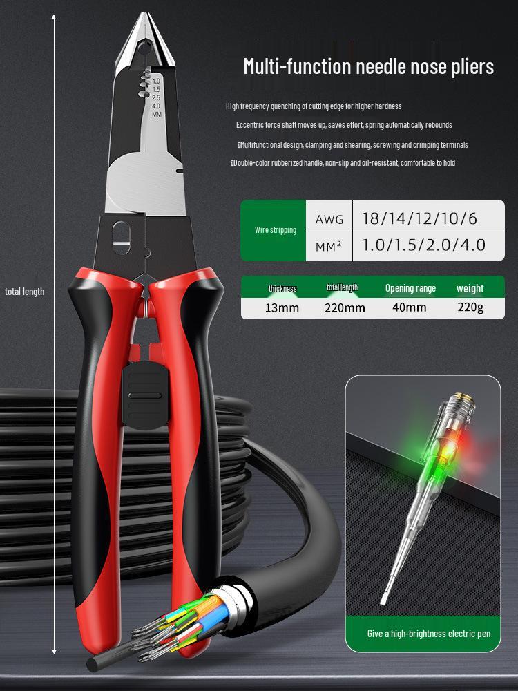 Multi-Functional Electrician Wire Stripper & Cutter Tool