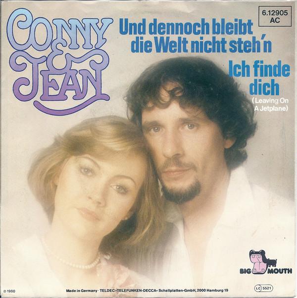 

7inch Record CONNY & JEAN - Und Dennoch Bleibt Die Welt Nicht S 612905 Big Mouth 1980 Japan Pop Used