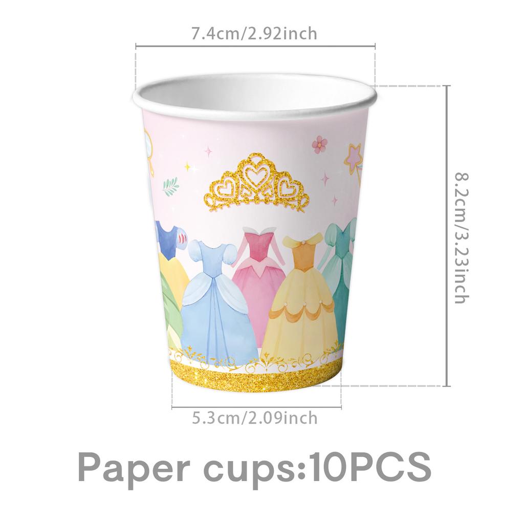Princess Dress Theme Party Supplies Birthday Decoration Princess Party Decoration Party Arrangement Tableware
