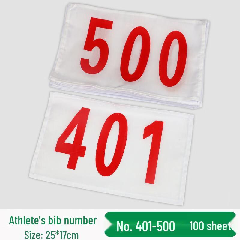 Xingpuhui Athletics Race Number Bibs Set