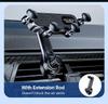 2025 New 360° Rotation Gravity Car Phone Holder Air Vent Clip Navigation Stand Telescopic Air Outlet Phone Support for 4.7-7 Inc