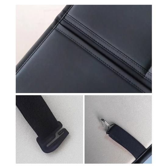 1/2 Stück Auto-Rücksitzschutz aus Kunstleder, wasserdicht, Trittschutzmatte für den Vordersitz mit Aufbewahrungsorganizer und großen Taschen, Autozubehör