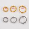 5pcs 304 Stainless Steel Twisted Torus Beads Versatile For DIY Necklace Bracelet Spacer Beads Wholesale Loose Beading Supplies