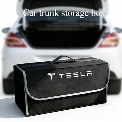 Auto Vilt Doek Opbergtas Opvouwbare Organizer Doos Kofferbak Gereedschapskoffer Voor Model 3 Highland 2023 Model S Model X Model Y Model Y