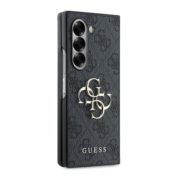 Guess Guhczfd64Gmggr Z Fold6 F956 Czarny/Black Leather 4G Metal Logo