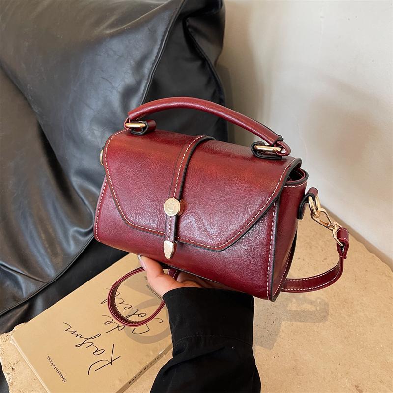 Τσάντα ώμου PU μεγάλης χωρητικότητας για γυναίκες Μονόχρωμες τσάντες χιαστί Casual Messenger για Γυναικεία Νεανική Μόδα Νέο