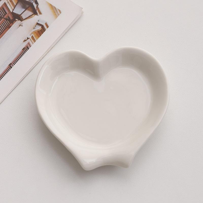 Креативная керамическая подставка для ложки в форме сердца, держатель для кофейной ложки, подставка для половника для супа, органайзер для кухонной утвари и посуды