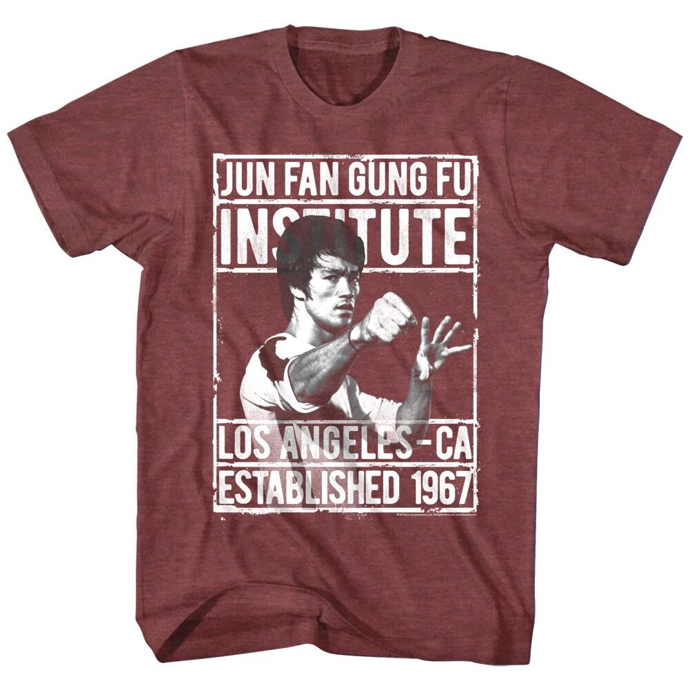 Bruce Lee Jun Fan Gung Fu Institute Mens T Shirt Los Angeles California 1967 Top 3XL