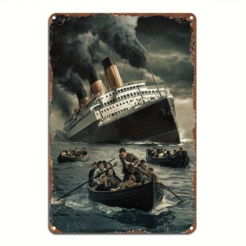 Metal Wall Art Decorative Sign Hanging Home Decor 20x30cm
