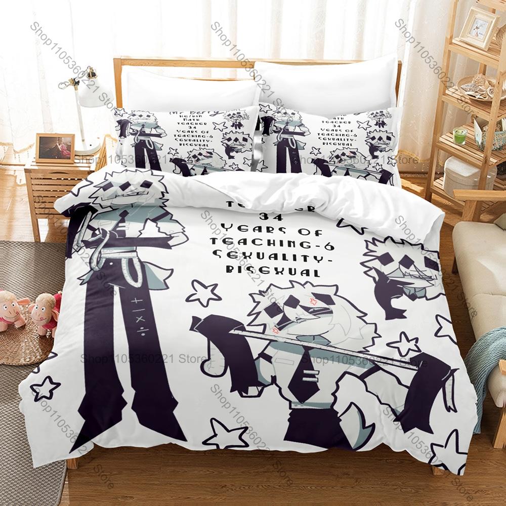 Fundamental Paper Education Theme Bed Set 3 Piece Quilt Cover Set for Fans Comfortable Bedclothes Home Textile All Sizes