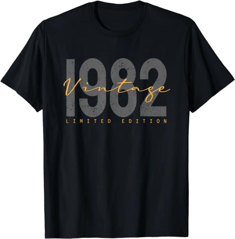 1982 Born Rock This Summer with Our Vintage Birthday T-Shirt Retro Streetwear Style Vintage Retro for Men's Graphic T-Shirts