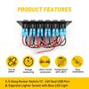 12V LED 6 Gang On/Off Rocker Switch Panel Car Truck Boat Marine Inline Fuse Box