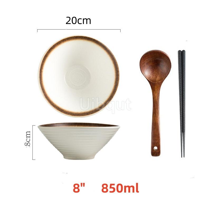 Japanese Noodles bowl restaurant household Spicy large big capacity ceramic soup dumpling bowl Wonton Italian pasta noodles bowl