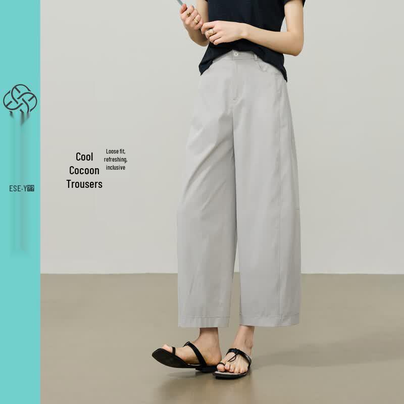 ESE-Y Women s Thin Anti-See-Through Straight-Leg Casual Pants