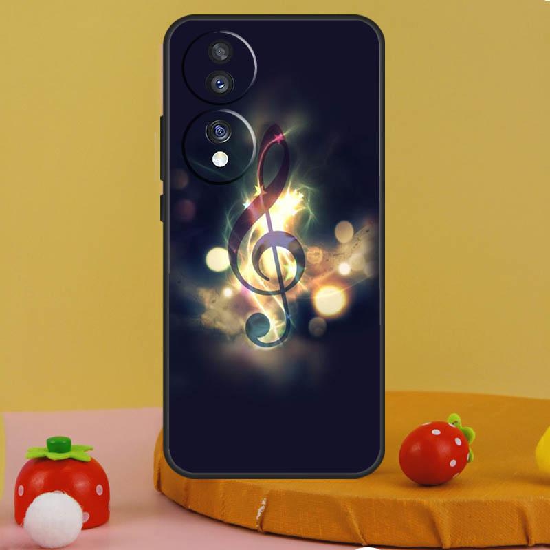 Musiknotenzeichen Klavierhülle Für Honor 200 Pro X9c X9a X8a X7a X6a X7 X8 X9 X8b X9b 50 70 90 Magic 6 5 Lite Hülle