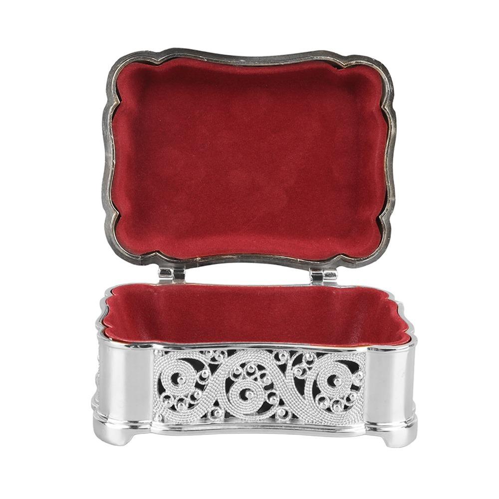 Vintage Small Treasure Chest Gold Trinket Organizer Decorative Boxes Keepsake Box For Necklace
