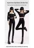 2026 High Waist Slimming Black Leggings: Women's Skinny Elastic Pants for Spring & Autumn 