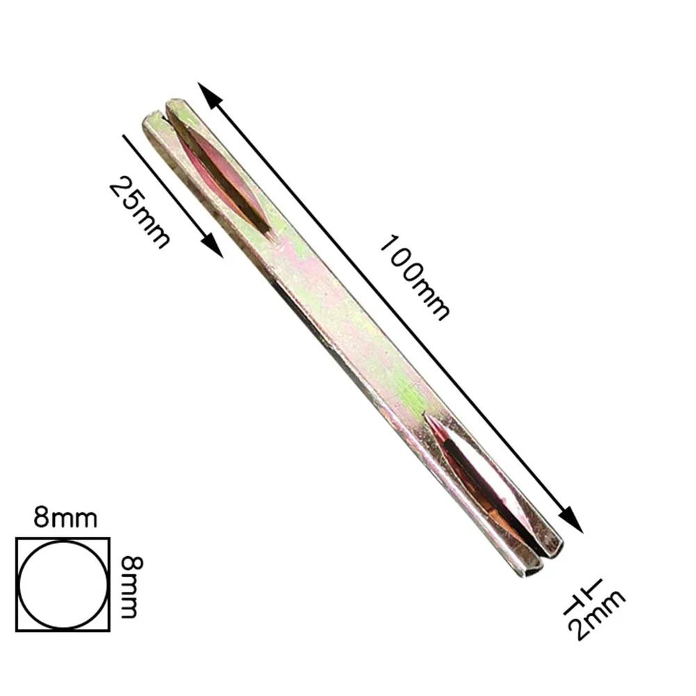 8x8mm 8mm Länge 85-130mm Stahl Eisen Welle Stift Für Fenster Tür Griff Hebel Knauf Vierkantstift