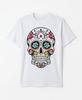 Loose Cool Skull Colourful Graphic PrintMens T-Shirt