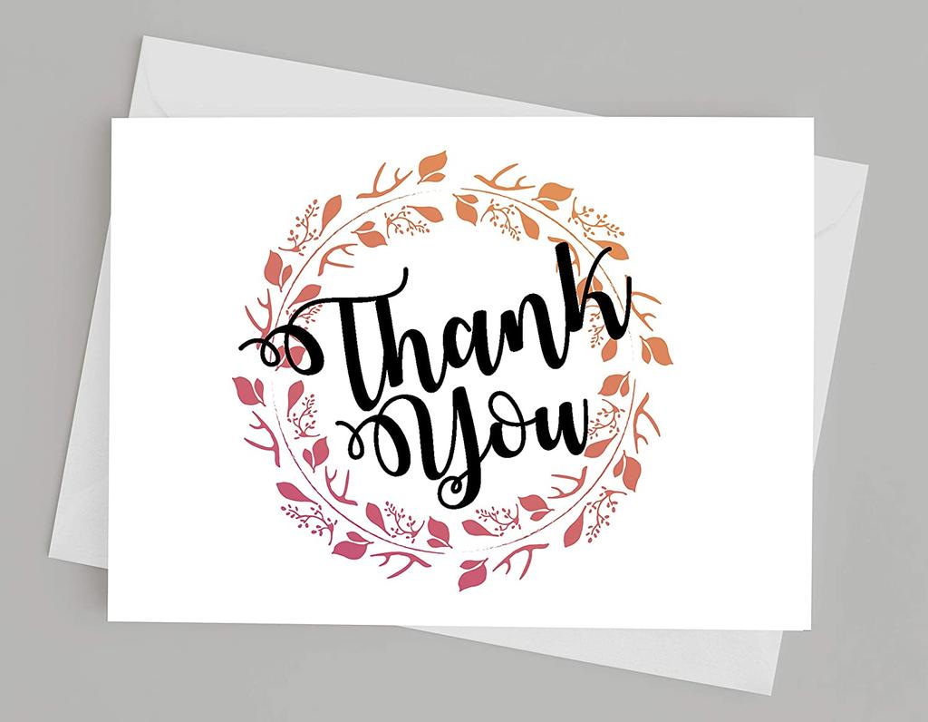 Darling Souvenir Wedding Thank You Card Greeting Cards With White Envelopes - 36