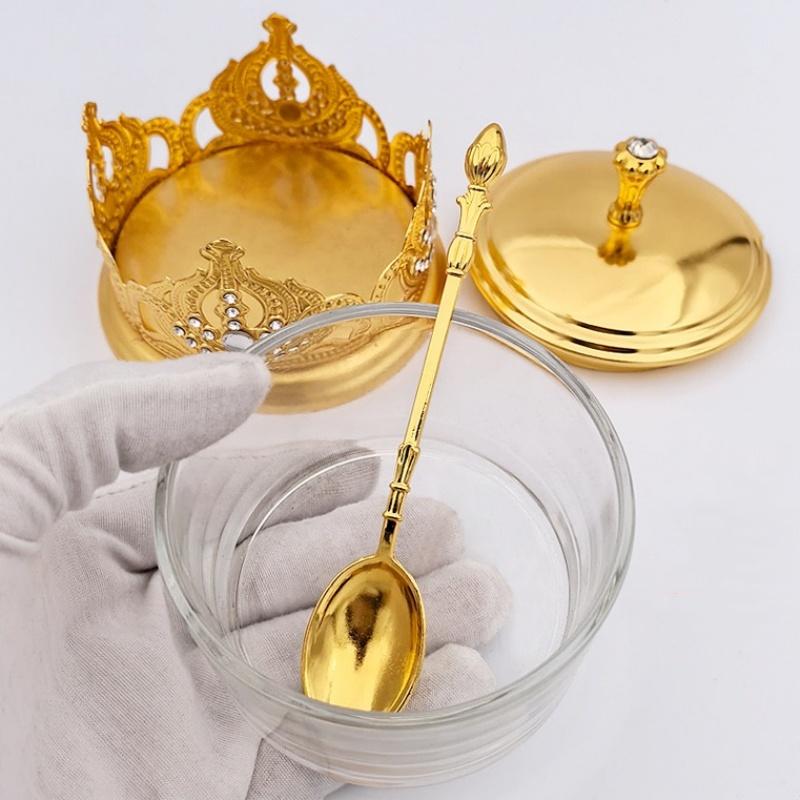 Seasoning Bowl Nordic Style With lid and Spoon Salt Bowl Storage Glass Cream Jar Sugar Holder for Coffee Beans Jar Kitchen Tools