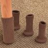 24Pcs Anti-Slip Knitted Furniture Legs Sock Silent Floor Protector Chair Feet Cap  Building