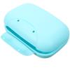 Blue Large Portable Soap Dish Lockable Travel Soap Box Holder Creative Sealed Case for Home Hiking Camping Use