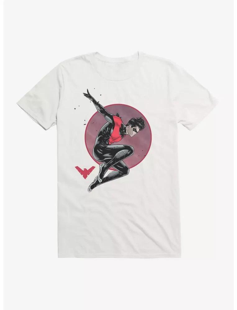 Comics Nightwing Red Suit Jump White TShirt S