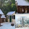 Flickering Christmas Snow Scenery Window Display: Artificial Snow Powder for Photo Shoots and Decoration