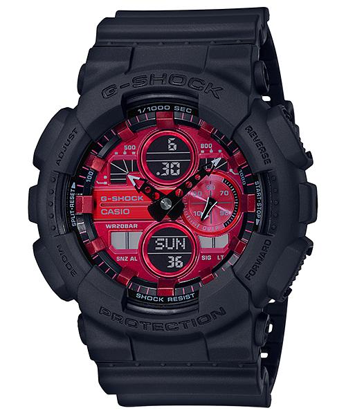

Casio Men s Resin 200M Water Resistant Digital Shock Resistant Quartz Watch GA-140AR-1A чёрный