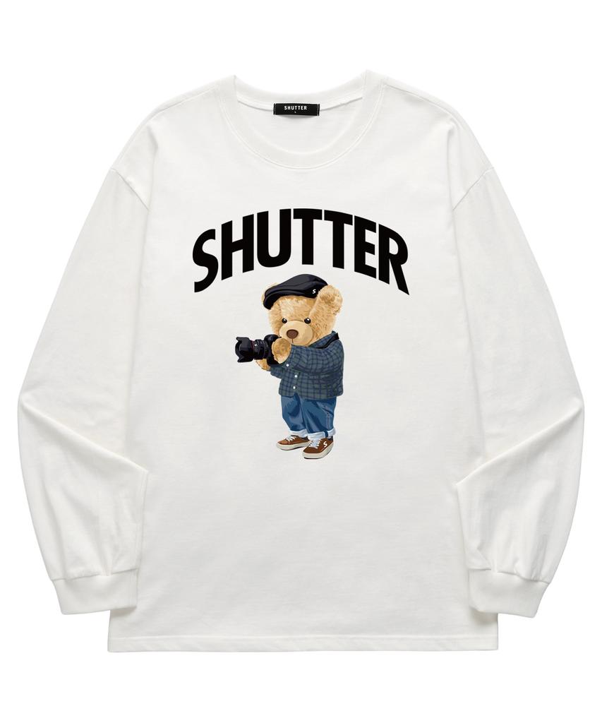 SHIRTER Camera Bear Long Sleeve (Sls037) White