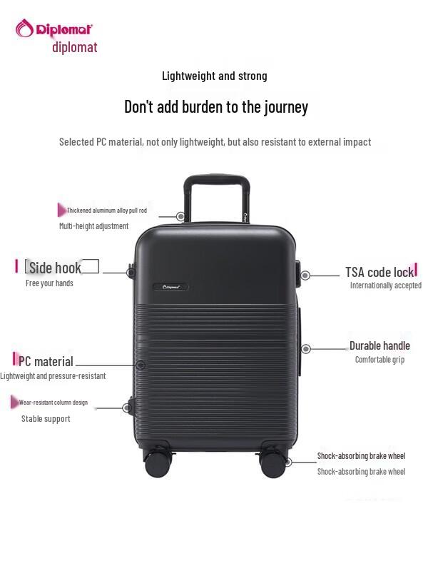 Diplomat TC-2621 Titanium Hardside Spinner Luggage