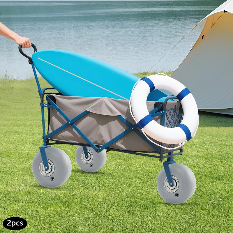 12'' Inflatable Beach Balloon Wheels Sand Tires Heavy Duty PU Replacement Wheels for Beach Cart Kayak Cart Fishing Cart
