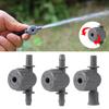 1/4" Rohr Einstellbarer Durchfluss Mini-Ventil 6mm Absperr-Verbinder 4/7mm Schlauch Garten Mikro-Bewässerung Wasserstopp Schalterventil 5/50 Stück