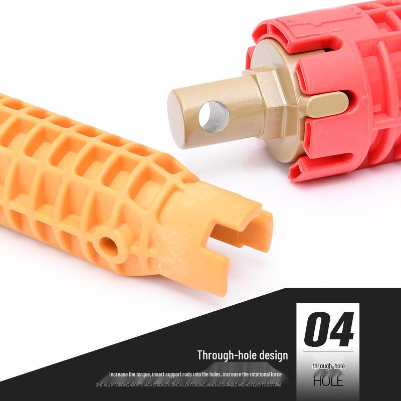 Multifunctional Plumbing Wrench for Faucet and Sink Installation